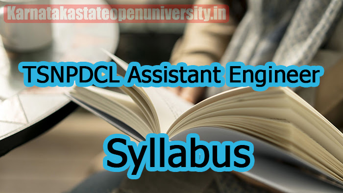 TSNPDCL Assistant Engineer Syllabus