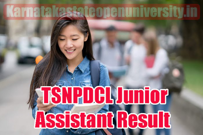 TSNPDCL Junior Assistant Result 2023