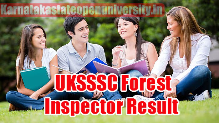 UKSSSC Forest Inspector Result 2023