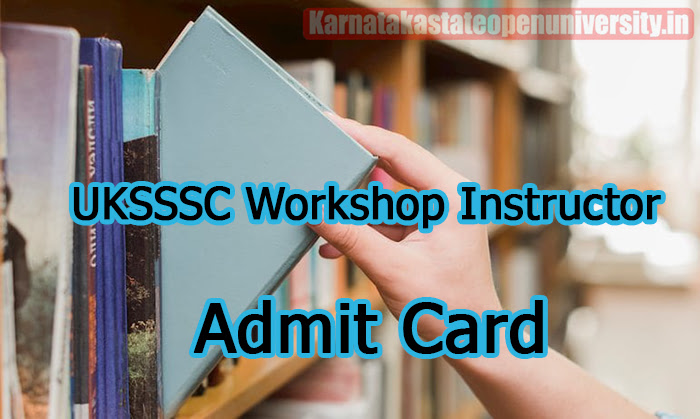 UKSSSC Workshop Instructor Admit Card