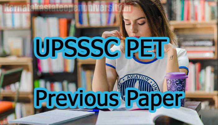 UPSSSC PET Previous Paper