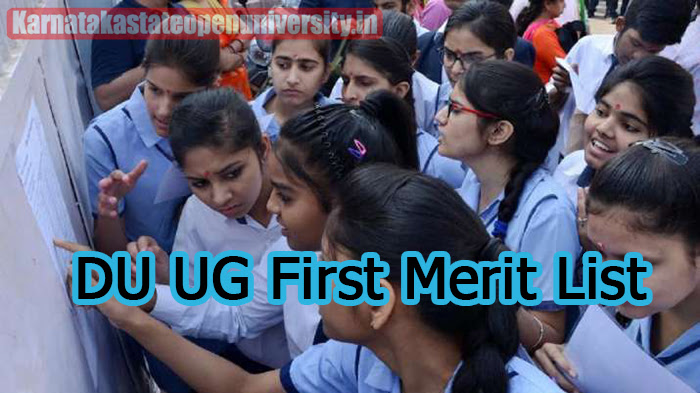 DU UG First Merit List 