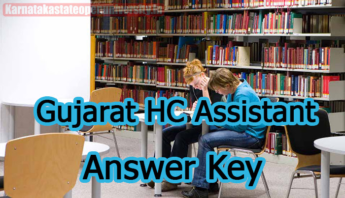 Gujarat HC Assistant Answer Key 