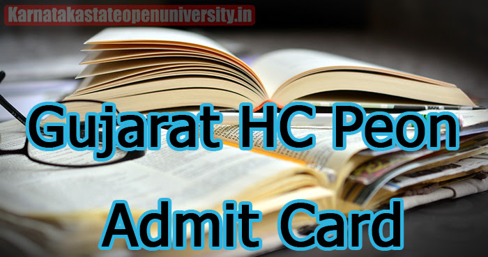 Gujarat HC Peon Call Letter 