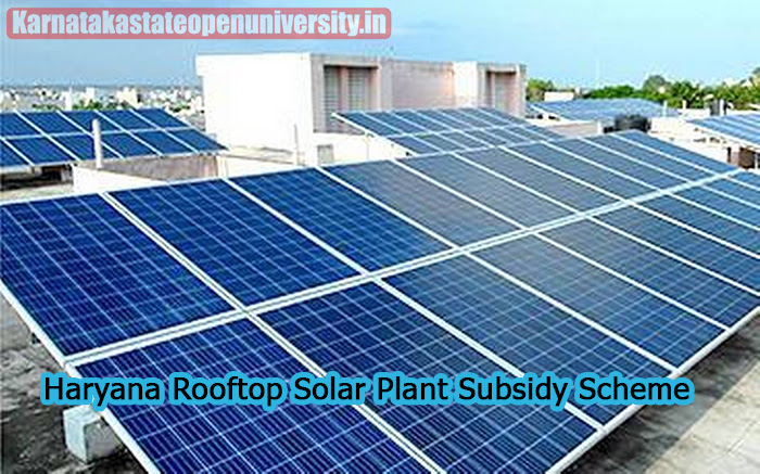 Haryana Rooftop Solar Plant Subsidy Scheme 