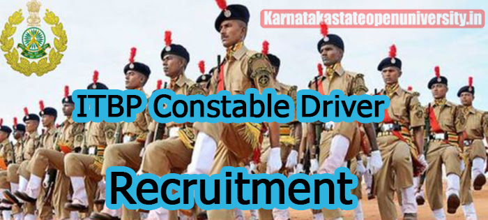 ITBP Constable Driver Recruitment 