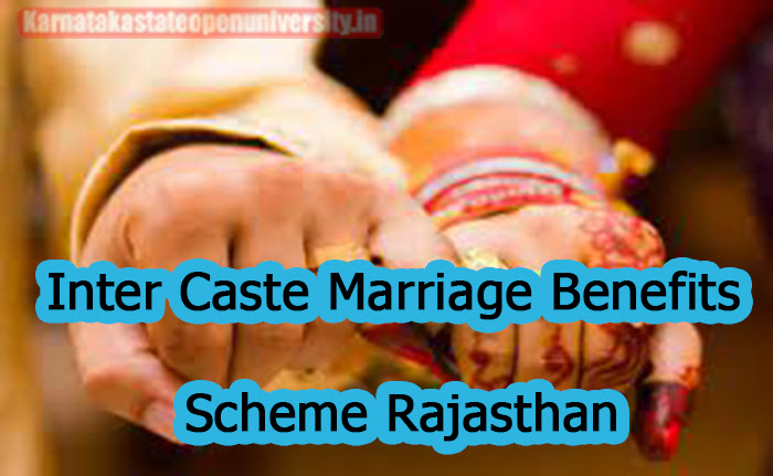Inter Caste Marriage Benefits Scheme Rajasthan