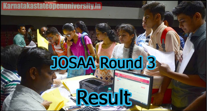 JOSAA Round 3 Result 