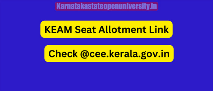 KEAM Seat Allotment 
