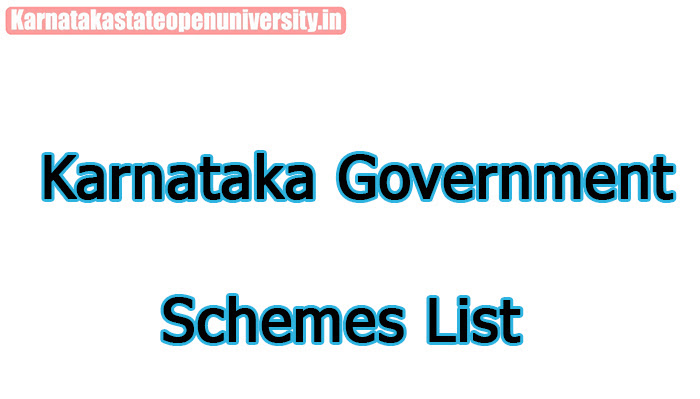 Karnataka Government Schemes List