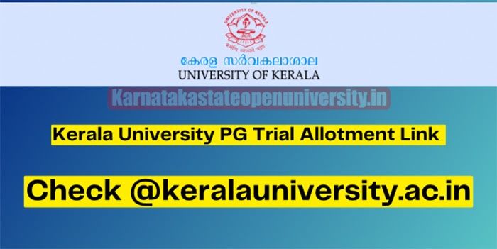 Kerala University PG Trial Allotment 