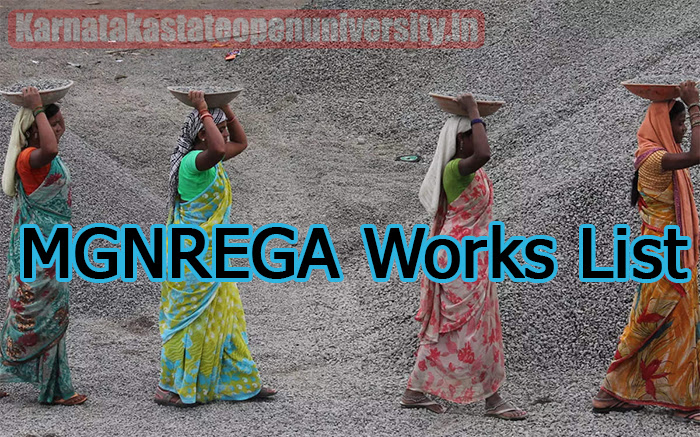 MGNREGA Works List 