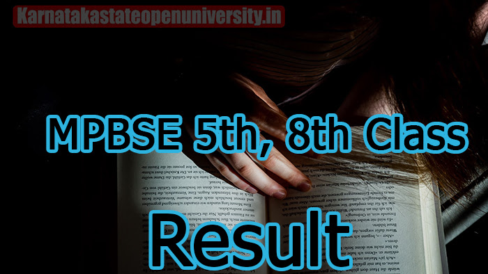 MPBSE 5th, 8th Class Result