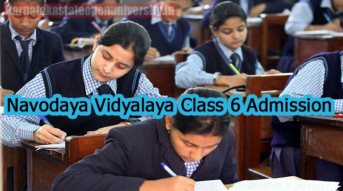 Navodaya Vidyalaya Class 6 Admission 