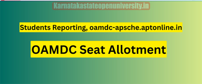 OAMDC Seat Allotment