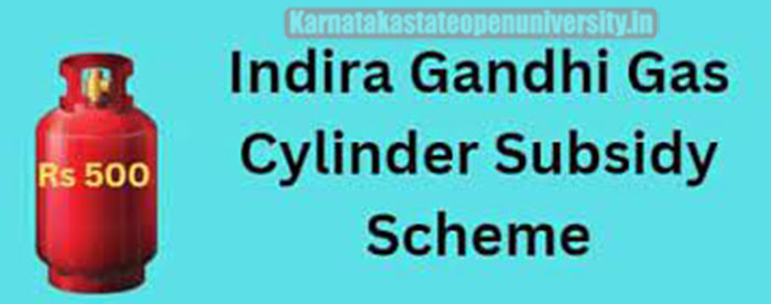 Rajasthan Indira Gandhi Gas Cylinder Subsidy Scheme 