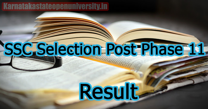 SSC Selection Post Phase 11 Result