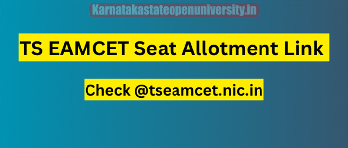 TS EAMCET Seat Allotment