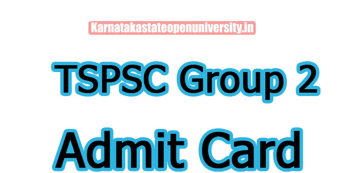 TSPSC Group 2 Hall Ticket
