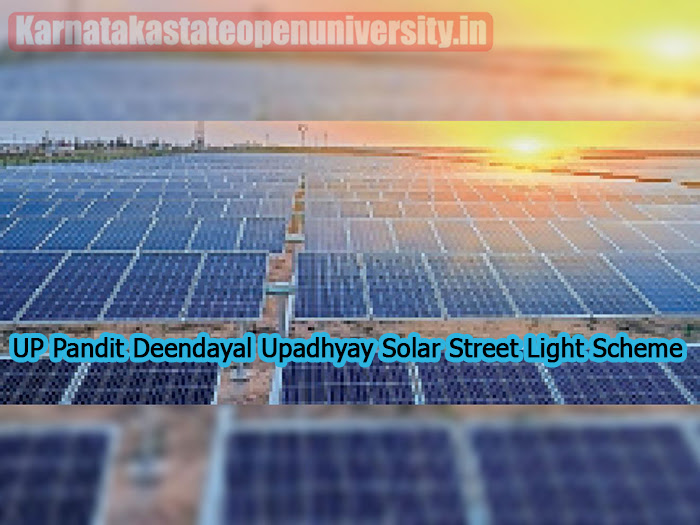 UP Pandit Deendayal Upadhyay Solar Street Light Scheme