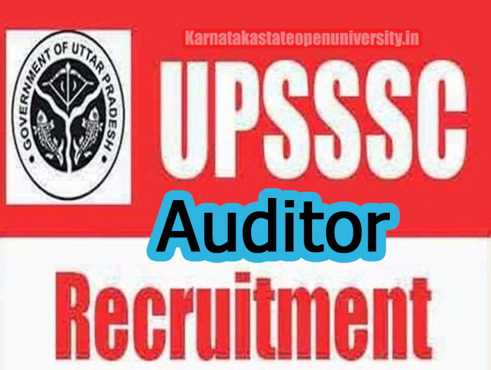 UPSSSC Auditor Recruitment 