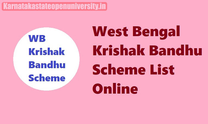 WB Krishak Bandhu Status Check