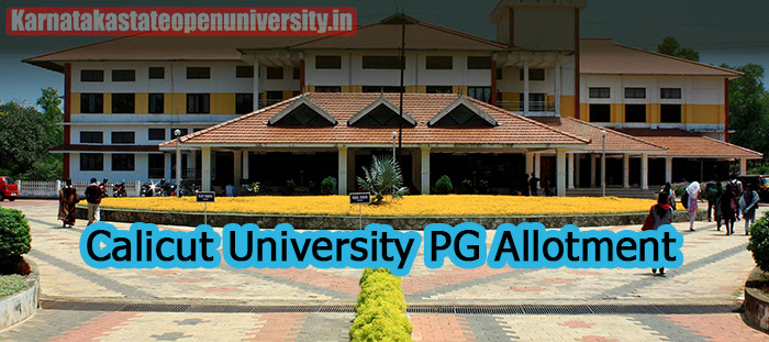 Calicut University PG Allotment