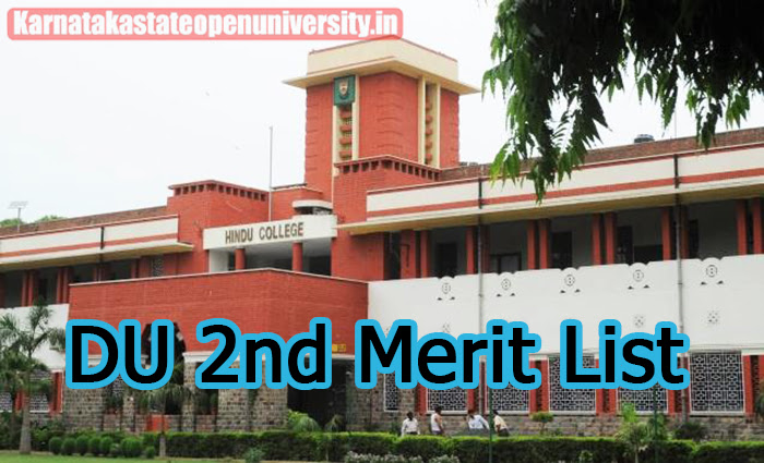 DU 2nd Merit List