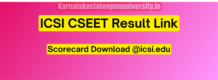 ICSI CSEET Result July 