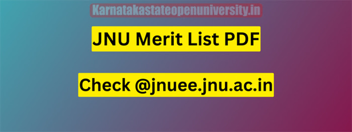 JNU Merit List 2023
