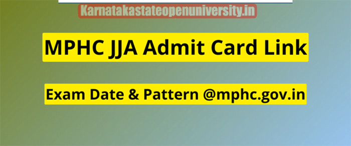 MPHC JJA Admit Card 