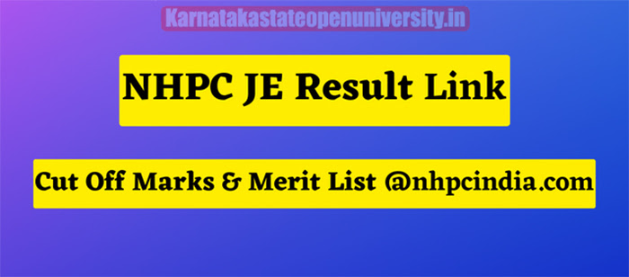 NHPC J.E. Result