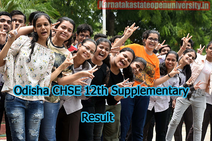 Odisha CHSE 12th Supplementary Result 