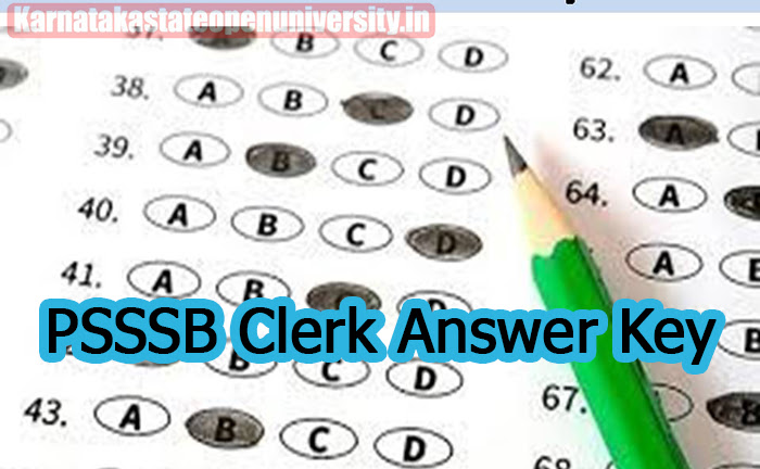 PSSSB Clerk Answer Key
