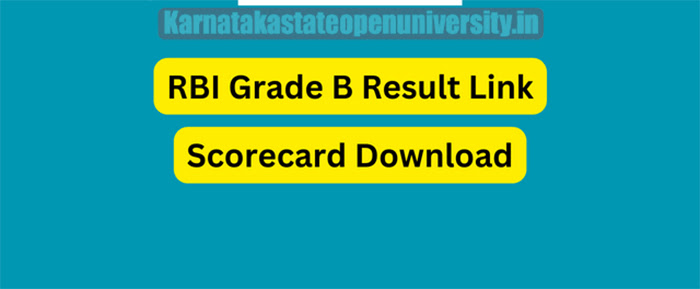 RBI Grade B Result 2023