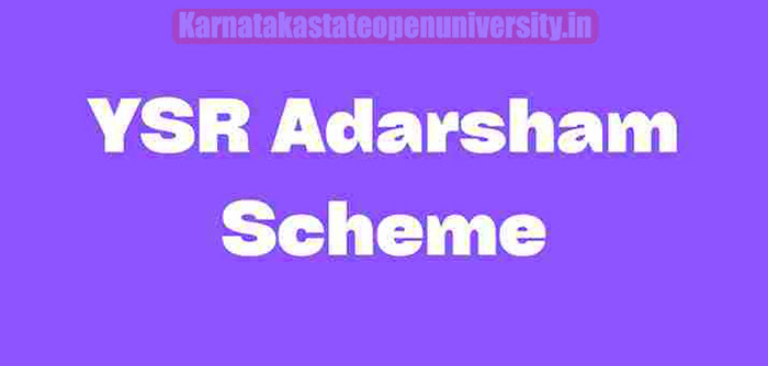 YSR Adarsham Scheme 2023