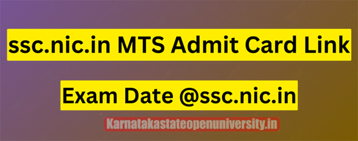 ssc.nic.in MTS Admit Card 2023