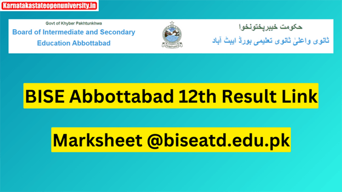 BISE Abbottabad 12th Result