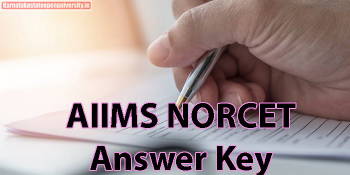 AIIMS NORCET Answer Key