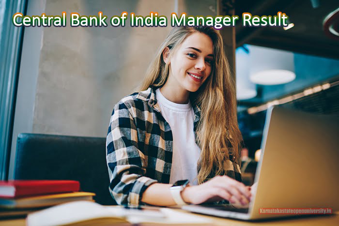 Central Bank of India Manager Result