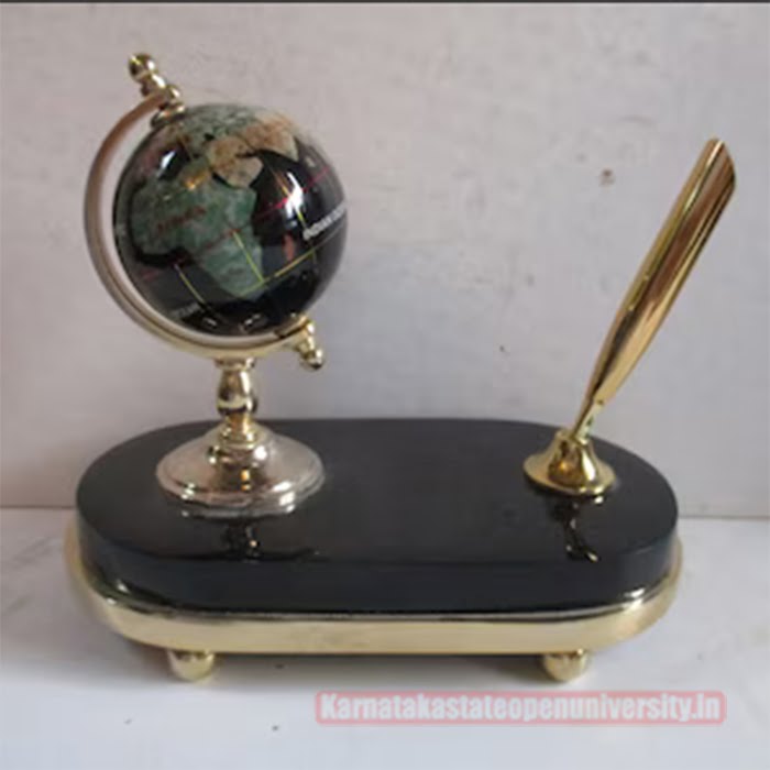Combination of Globe, Books, and Pen Stand