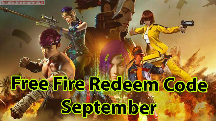 Free Fire Redeem Code September
