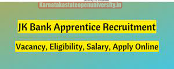 JK Bank Apprentice Recruitment 2023