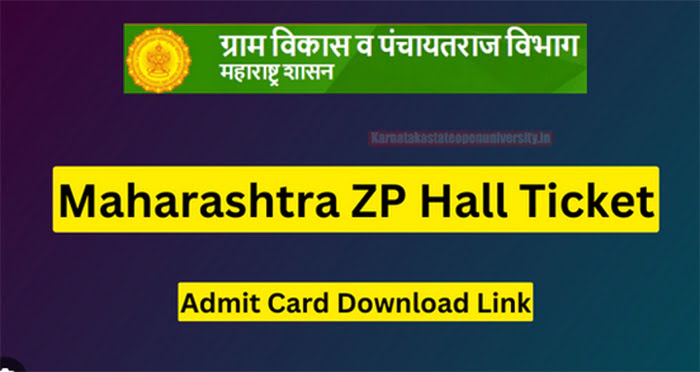 Maharashtra ZP Hall Ticket