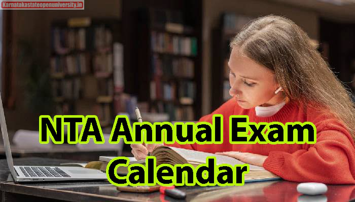 NTA Annual Exam Calendar