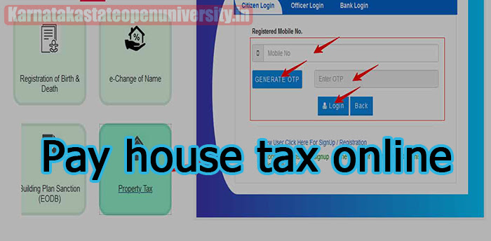 Pay house tax online