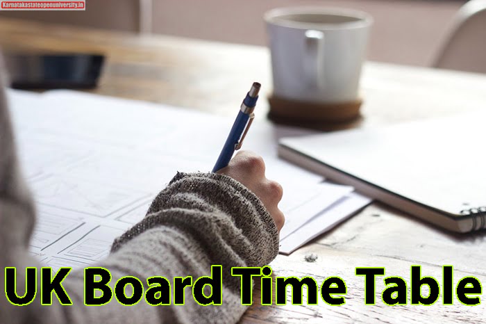 UK Board Time Table
