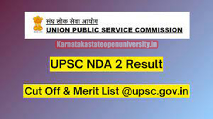 UPSC NDA 2 Result 2023