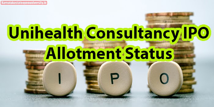 Unihealth Consultancy IPO Allotment Status