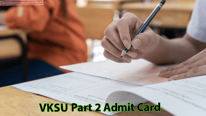 VKSU Part 2 Admit Card